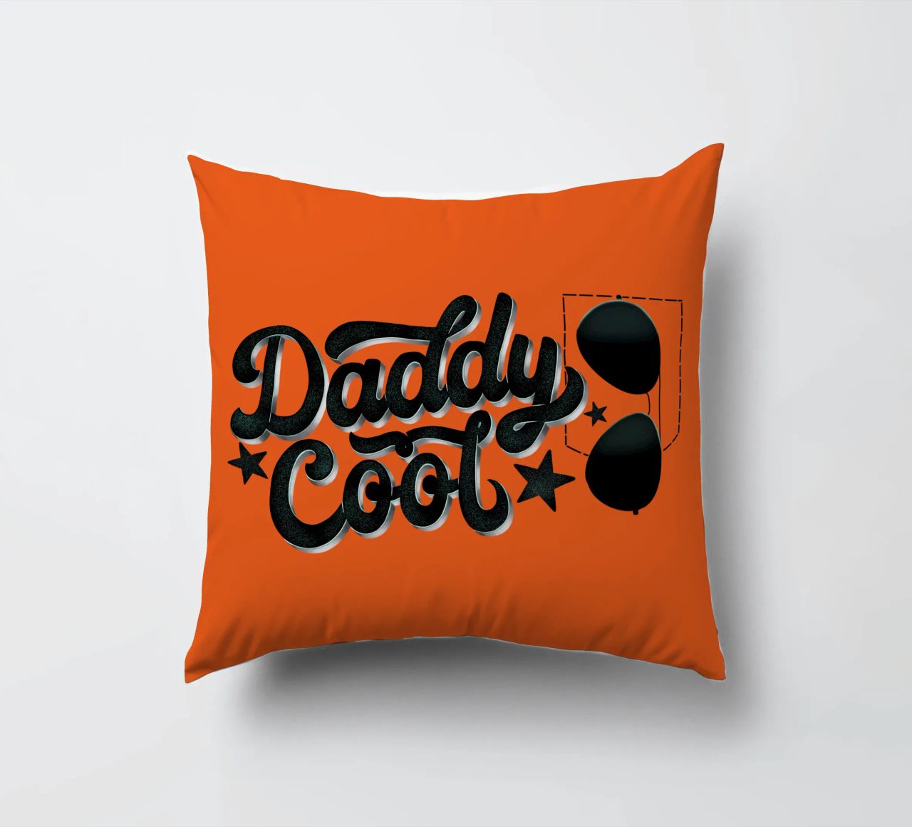 Papa Cool. Papa est le meilleur et le plus cool. coussin de CalliLetters
