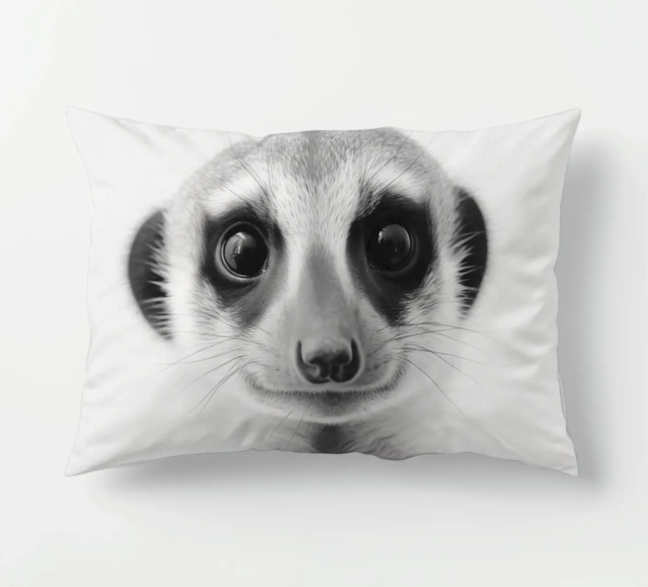 Photogenic meerkat decorative cushion by Carinaprint