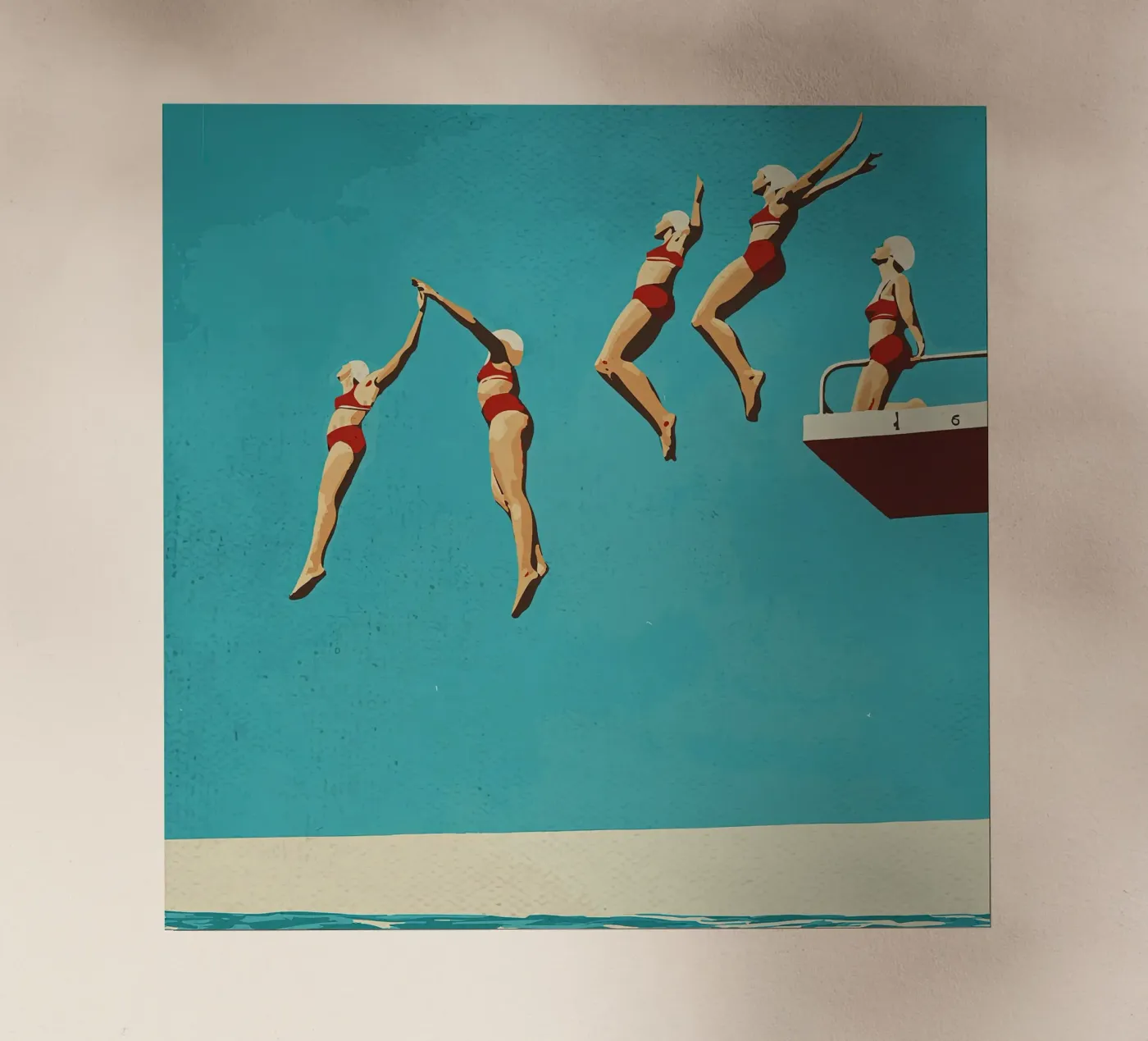 Sequential dive poster backlit film by medineprint