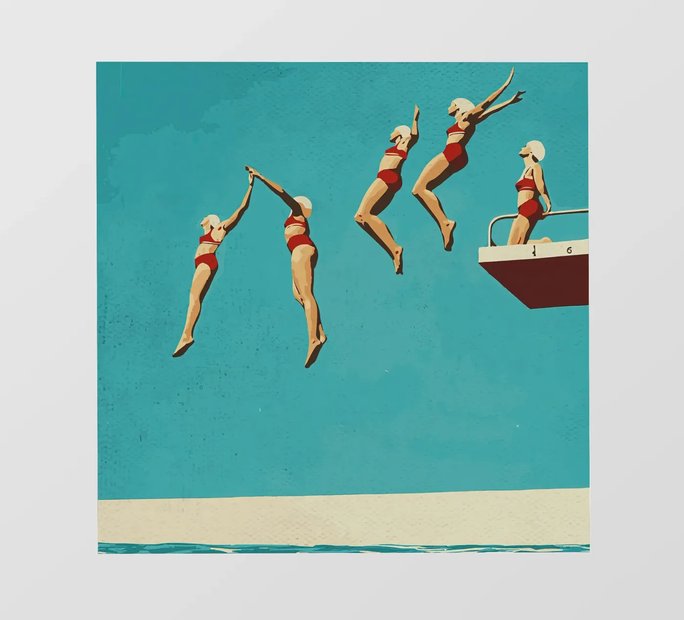 Sequential dive poster backlit film by medineprint