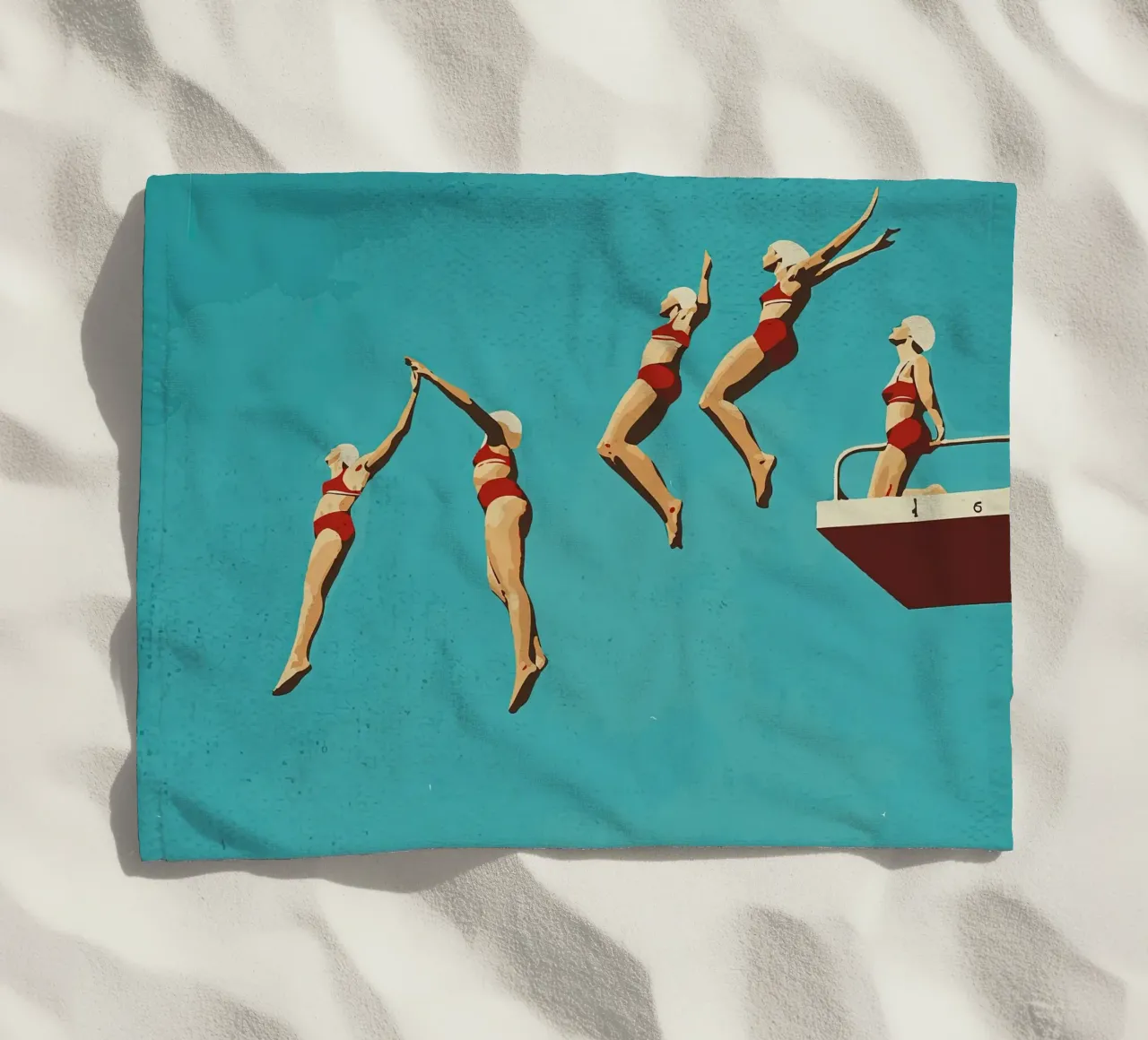 Poster sequenziale di immersione telo mare da medineprint