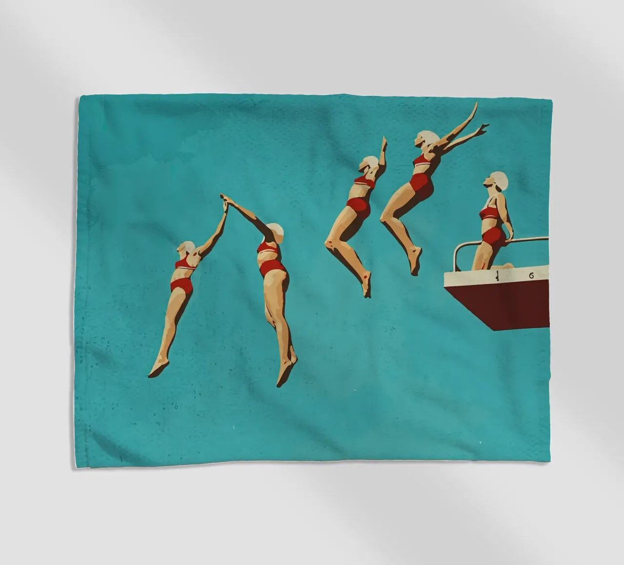 Poster sequenziale di immersione telo mare da medineprint