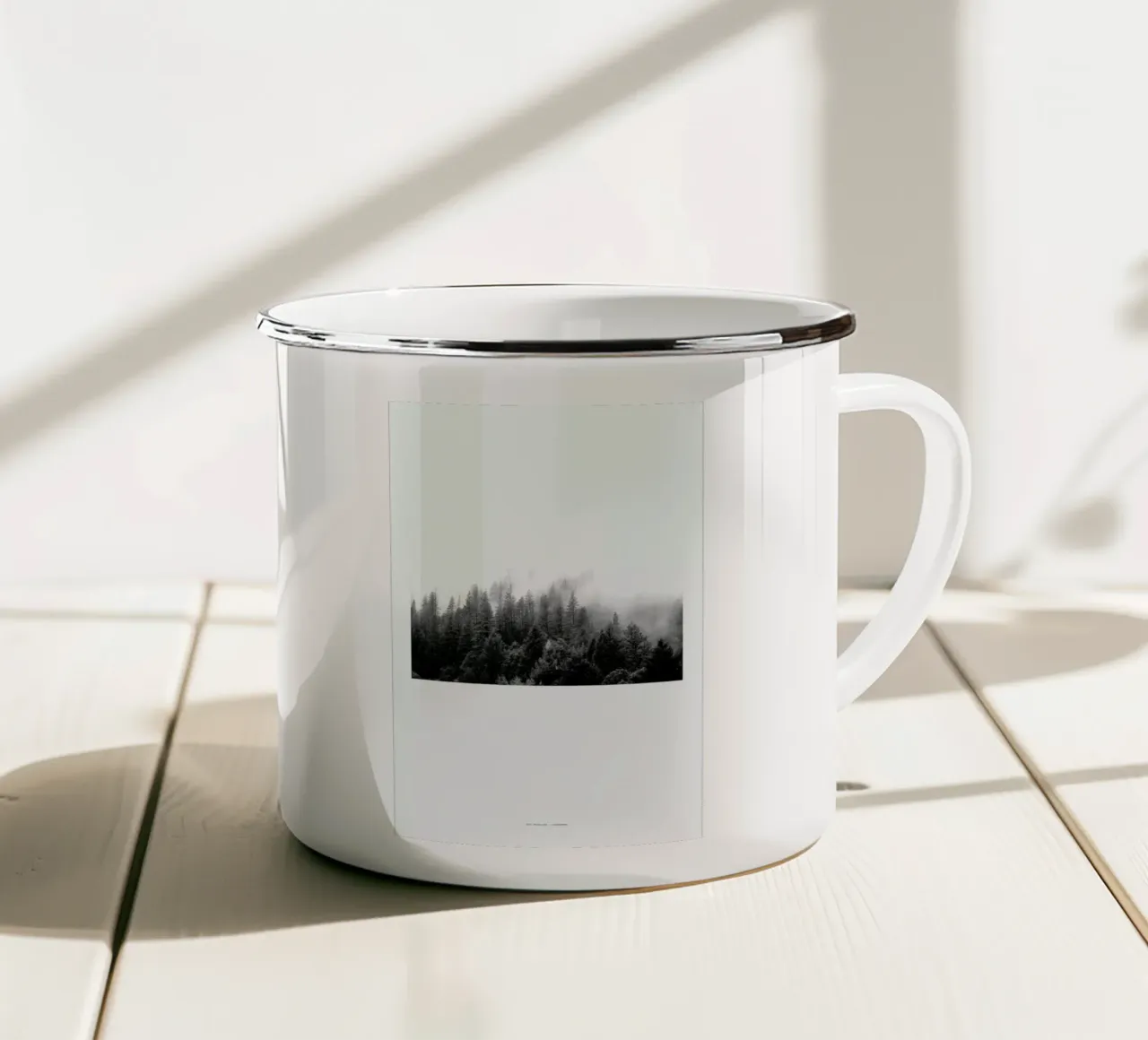 Fog tazza in smalto da The Wall Shop