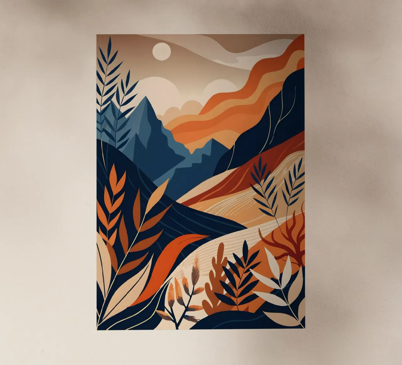 Tramonto nel deserto pellicola backlit da Artistic-shop