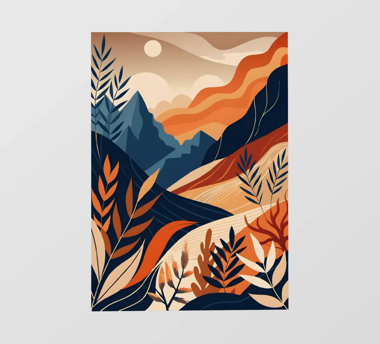 Tramonto nel deserto pellicola backlit da Artistic-shop