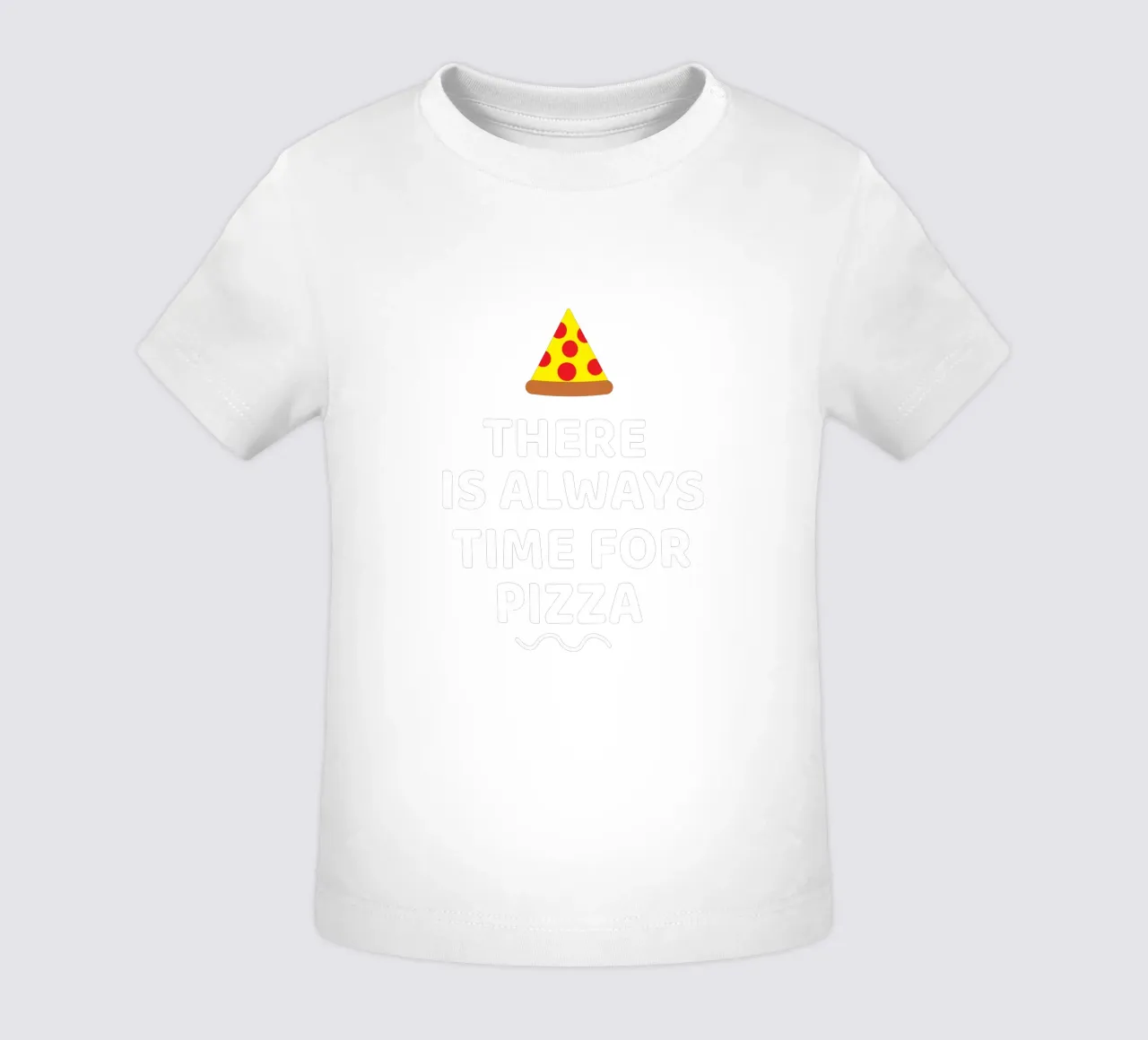 There is always time for pizza maglietta neonato da baobabprintstore