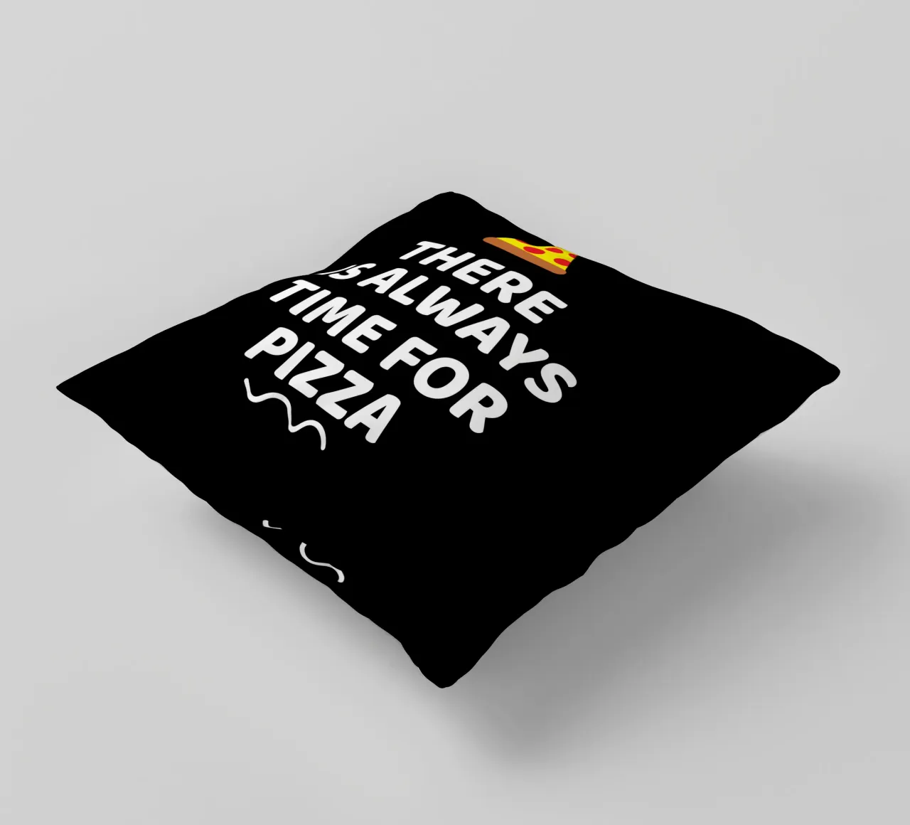 There is always time for pizza cuscino da baobabprintstore