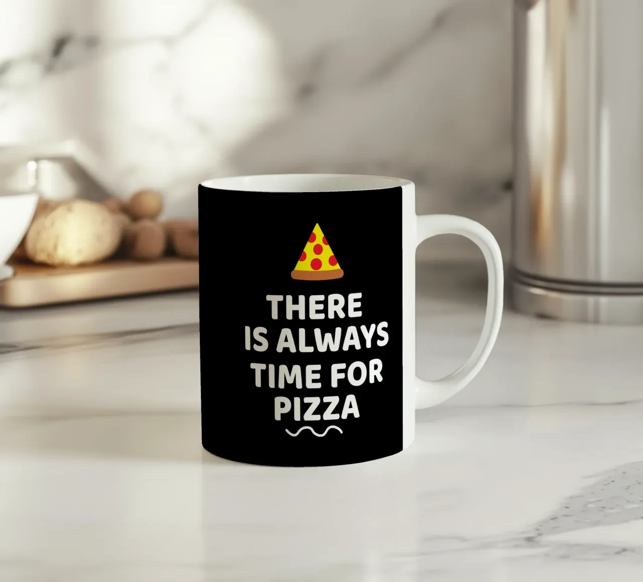 There is always time for pizza tazza in ceramica da baobabprintstore