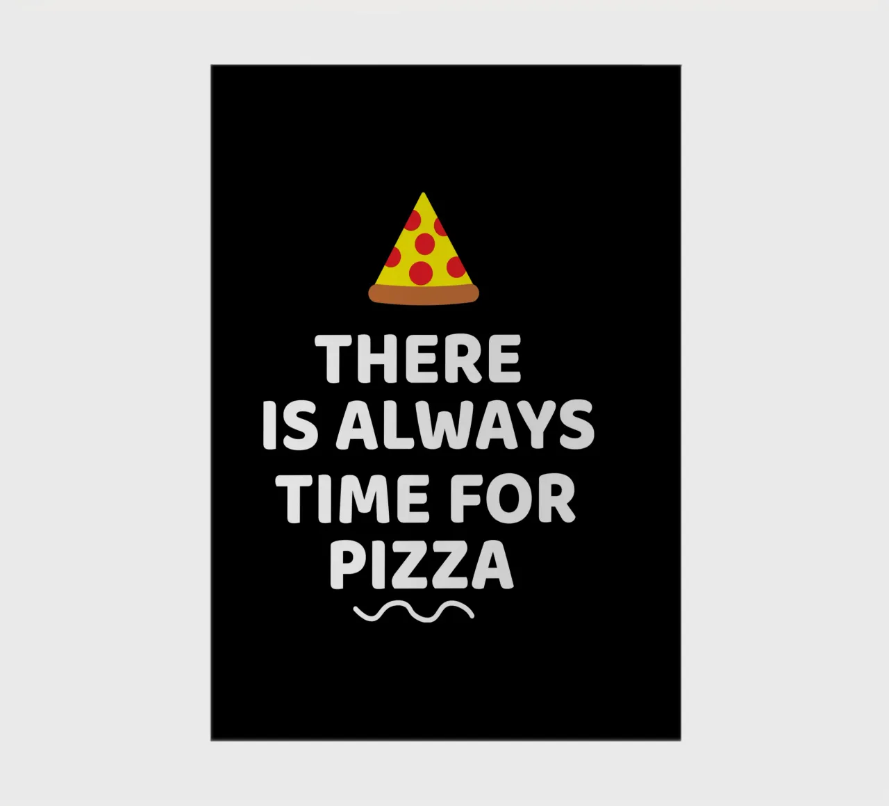 There is always time for pizza notebook by baobabprintstore