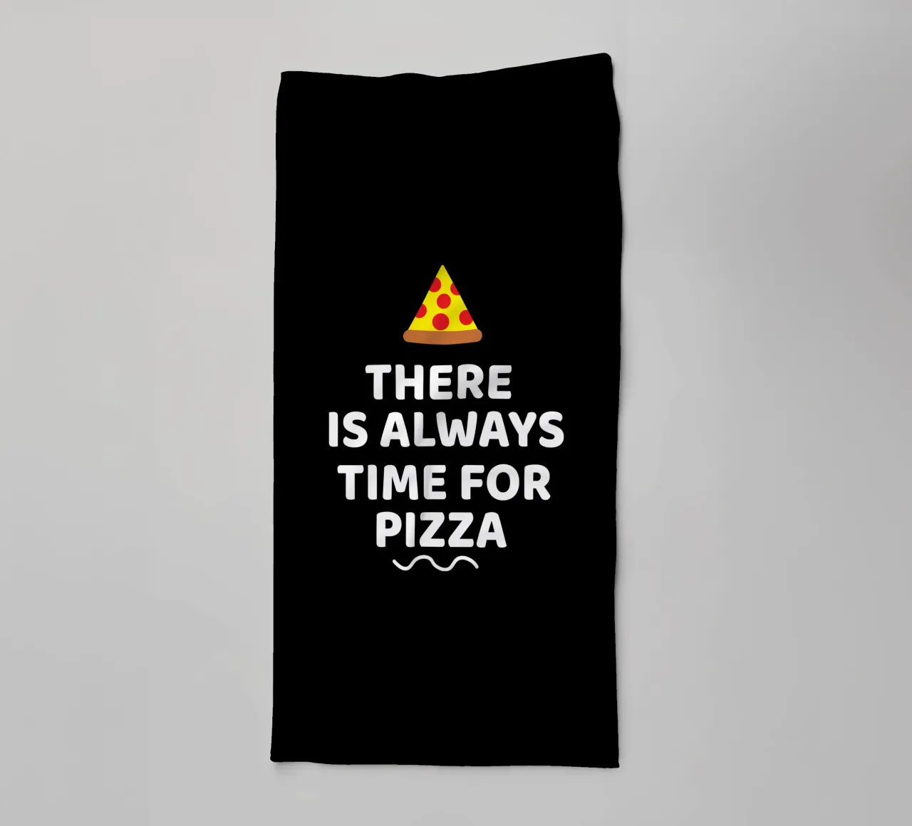 There is always time for pizza asciugamano da bagno da baobabprintstore