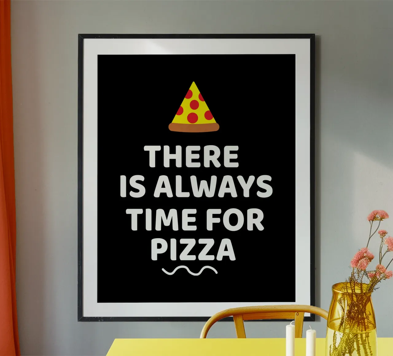 There is always time for pizza carta hahnemühle da baobabprintstore