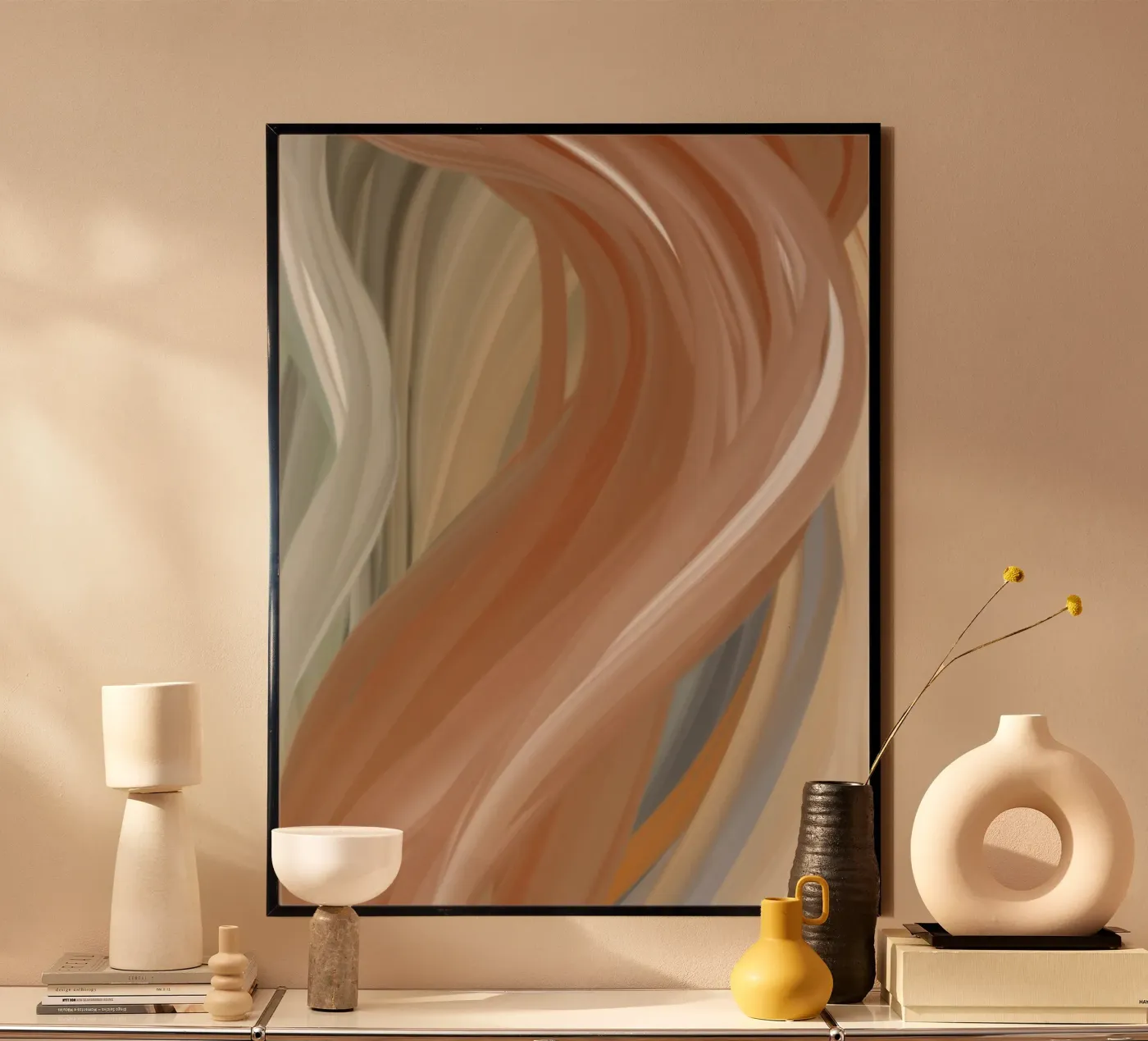 Flowing lines poster van Simplicity