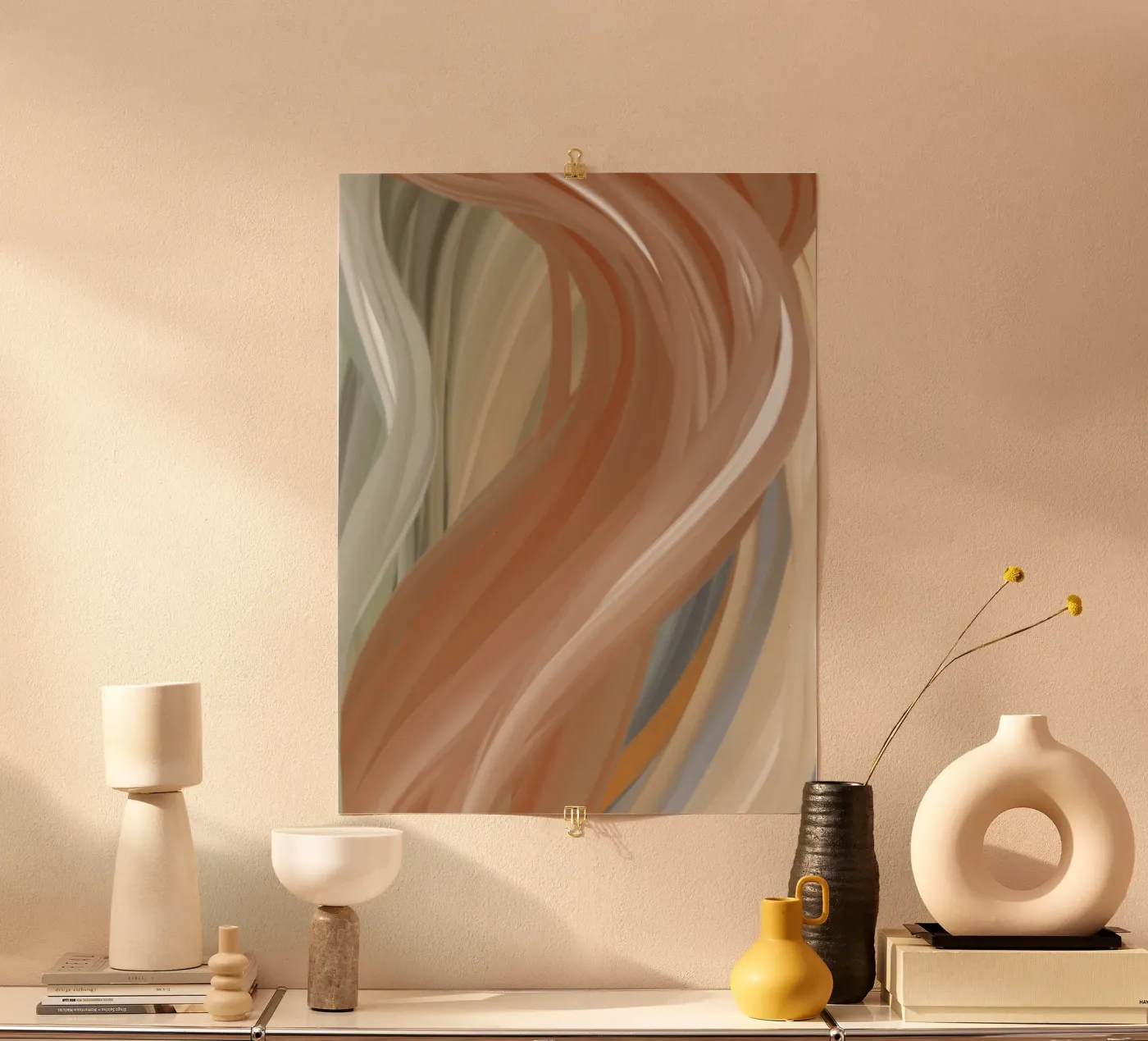 Flowing lines poster van Simplicity