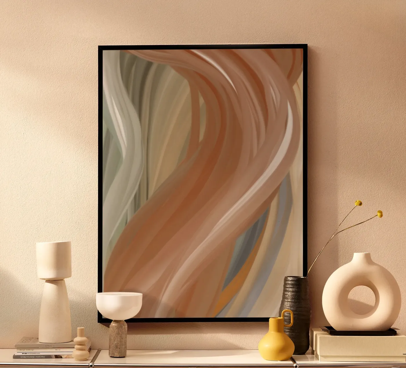 Flowing lines poster van Simplicity