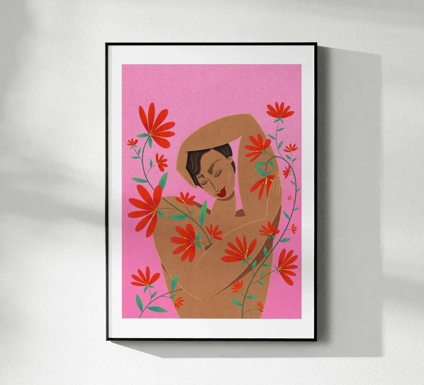 Self Hug acryl van Nesill