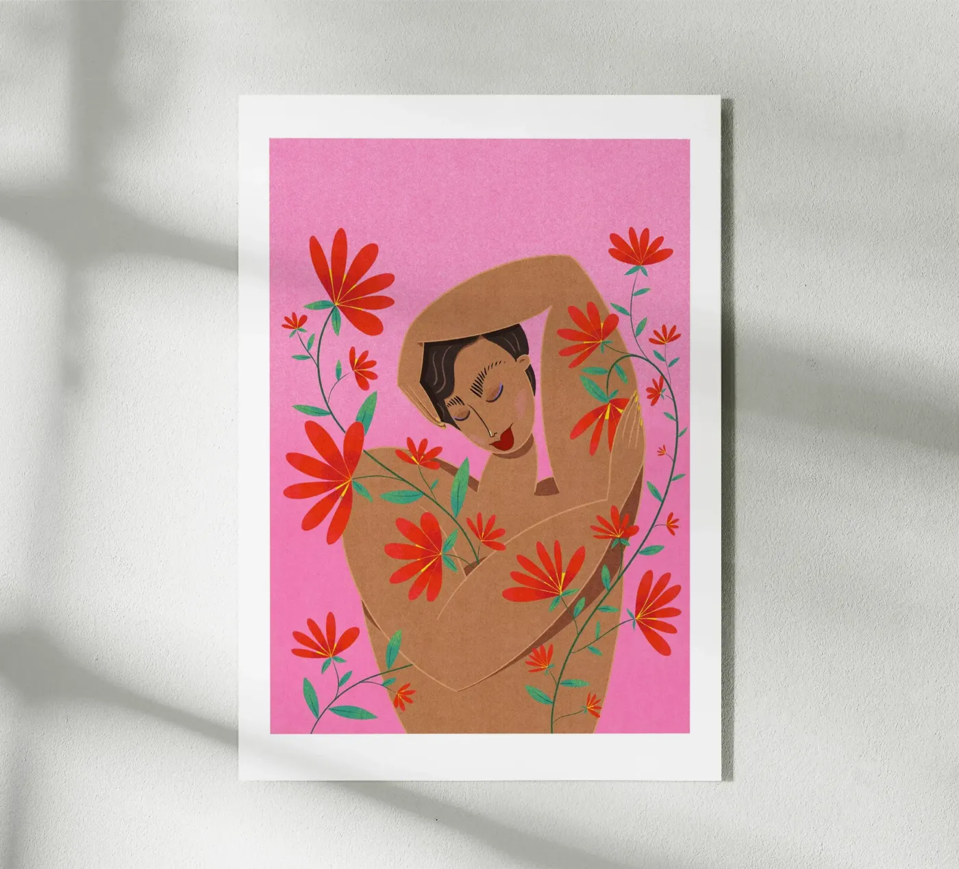 Self Hug acryl van Nesill