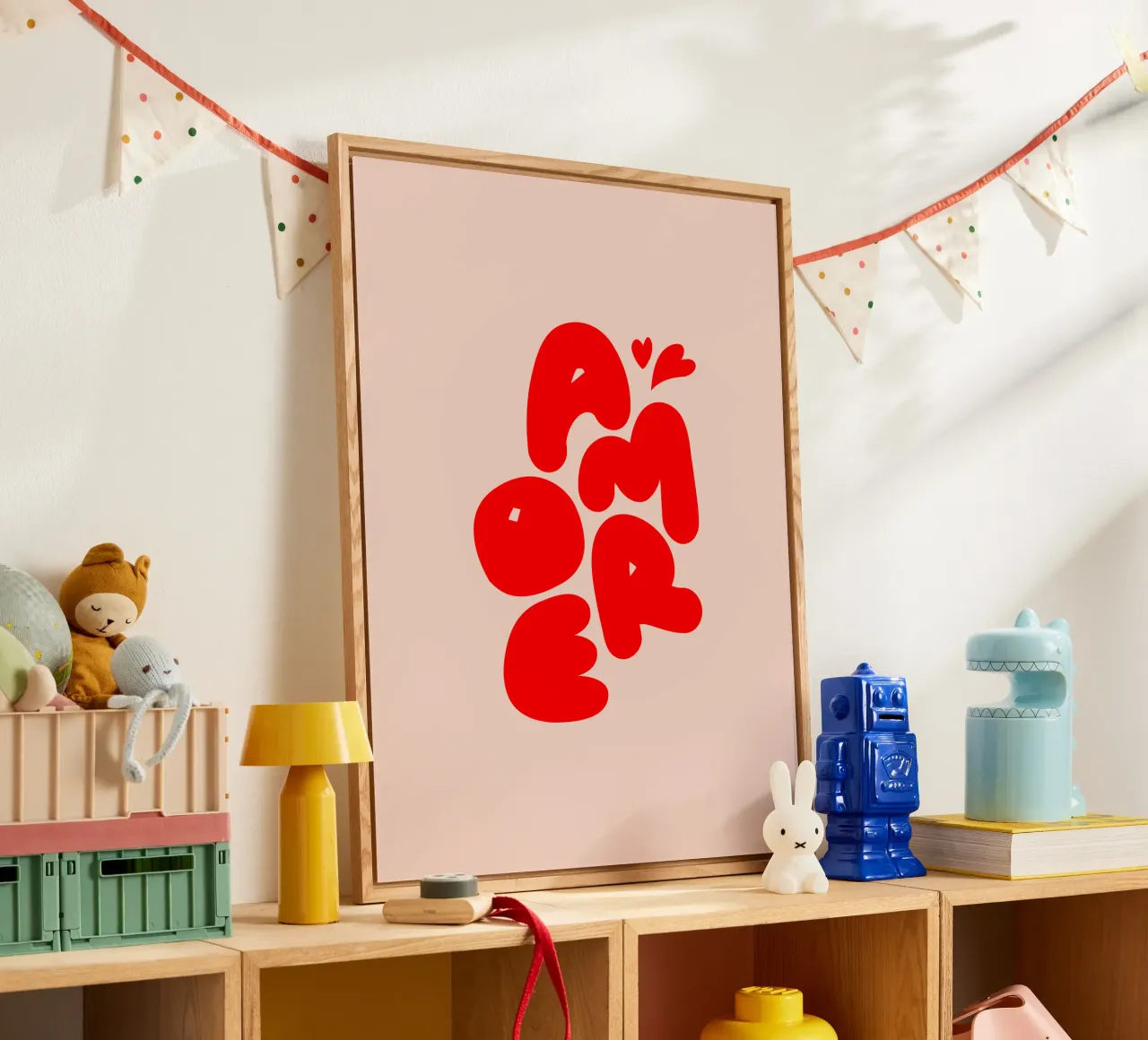 Amore Typography plexiglass da Blisstype