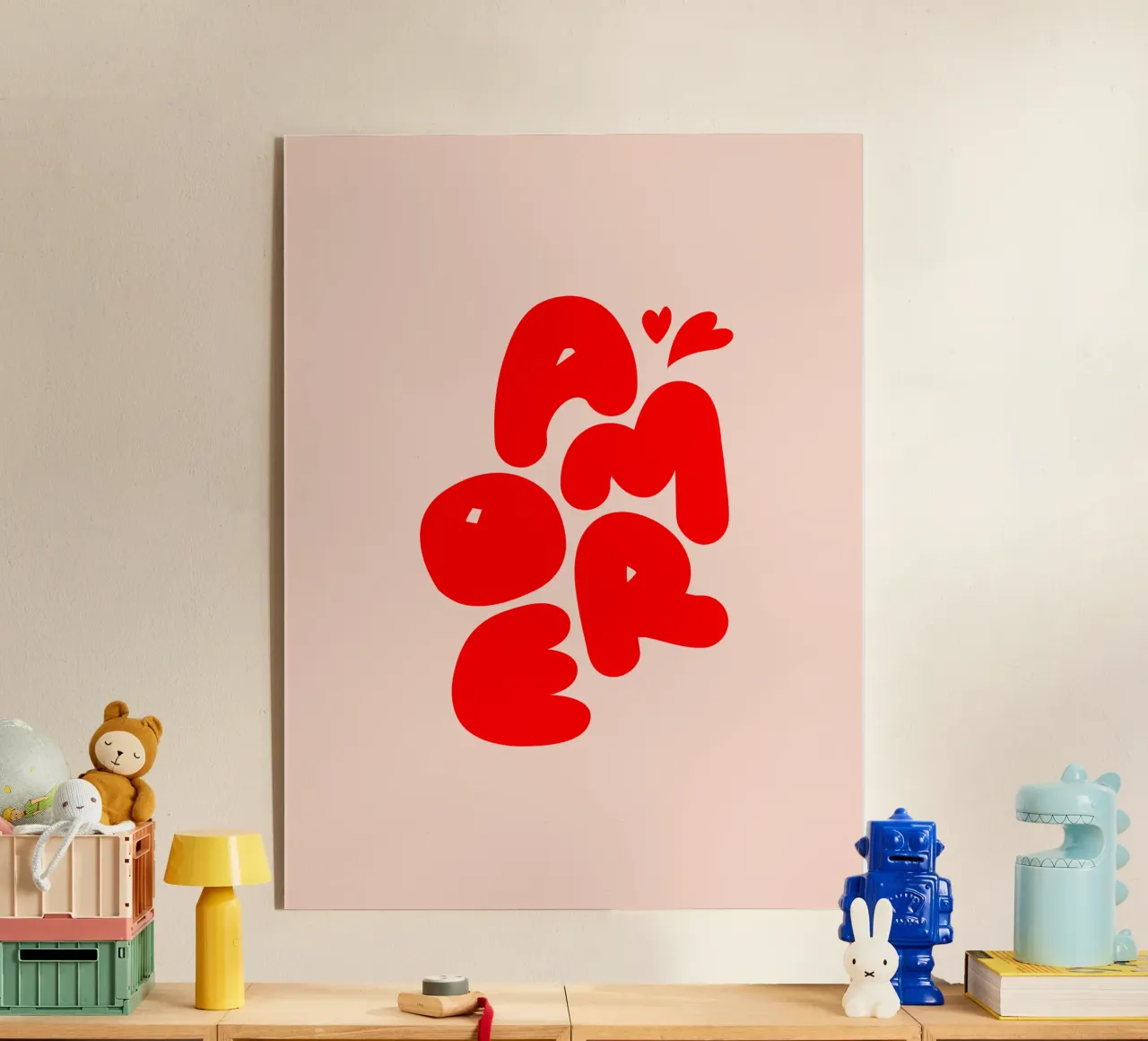 Amore Typography plexiglass da Blisstype