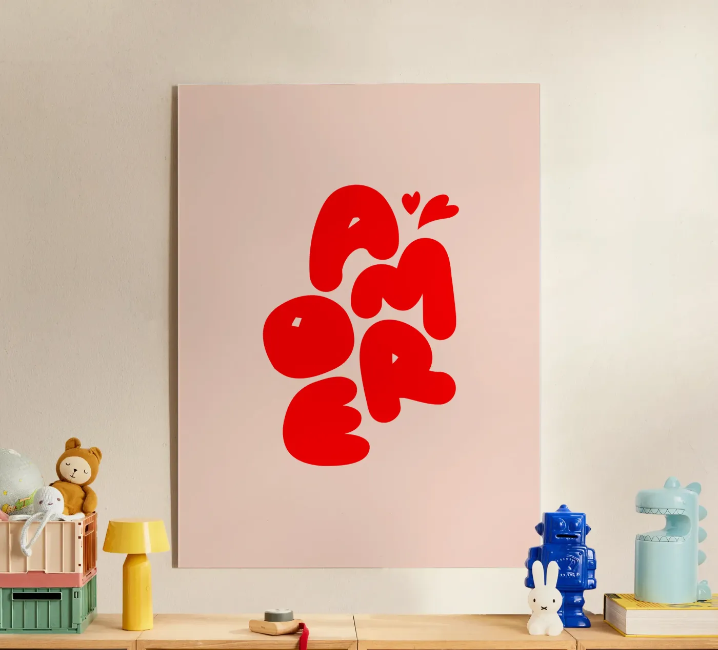 Amore Typography plexiglass da Blisstype