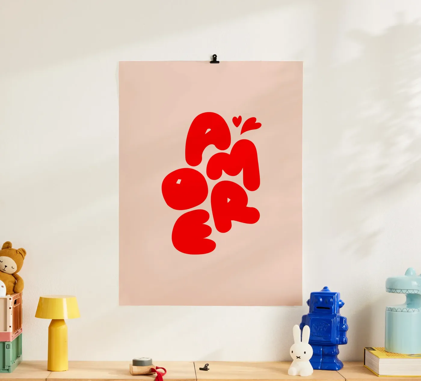 Amore Typography poster da Blisstype