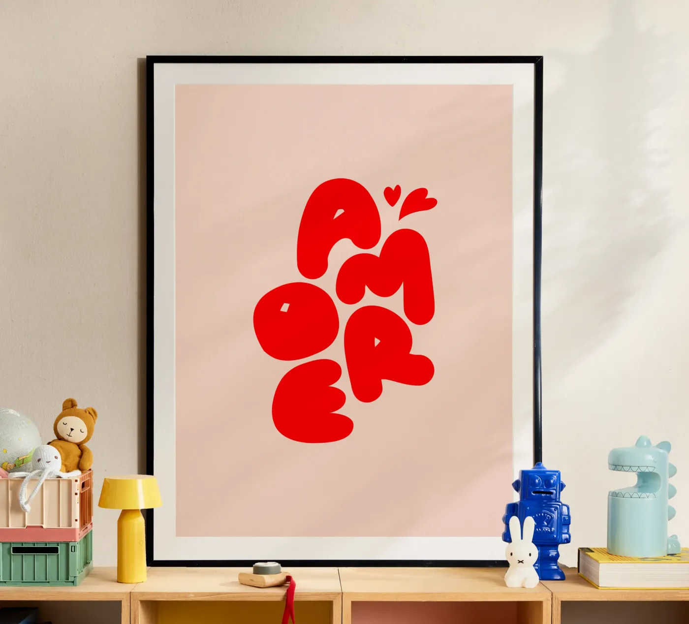 Amore Typography poster da Blisstype