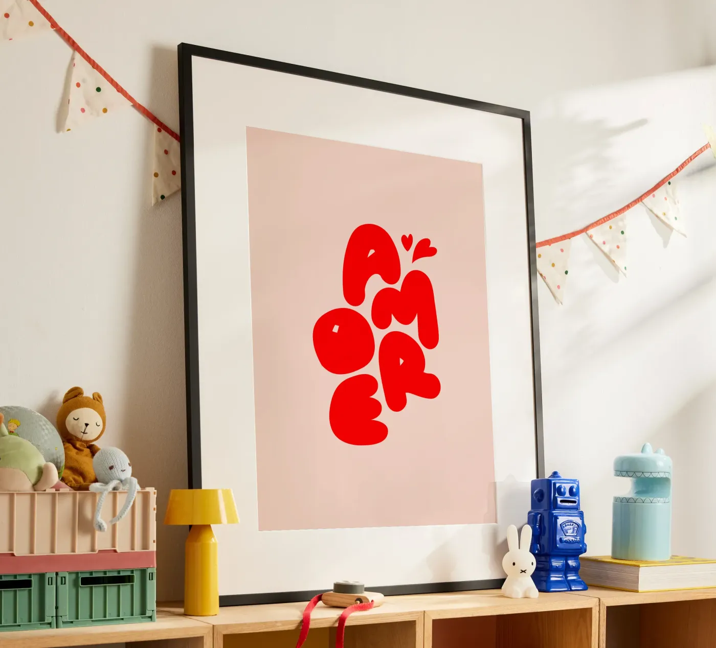 Amore Typography poster da Blisstype