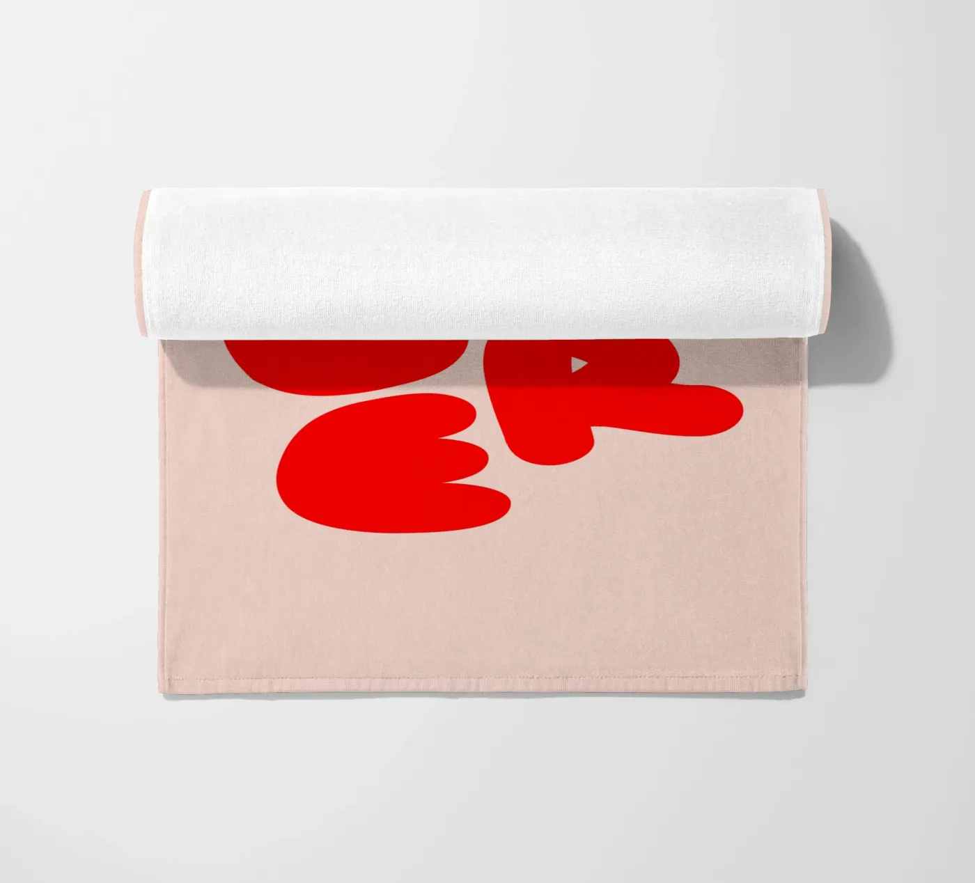 Amore Typography telo mare da Blisstype