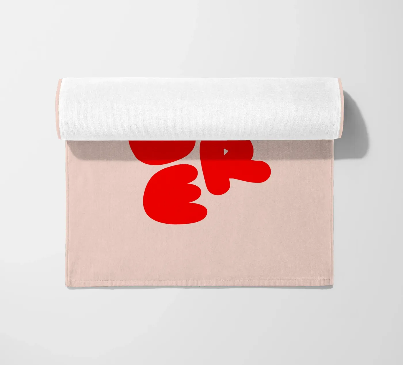 Amore Typography telo mare da Blisstype