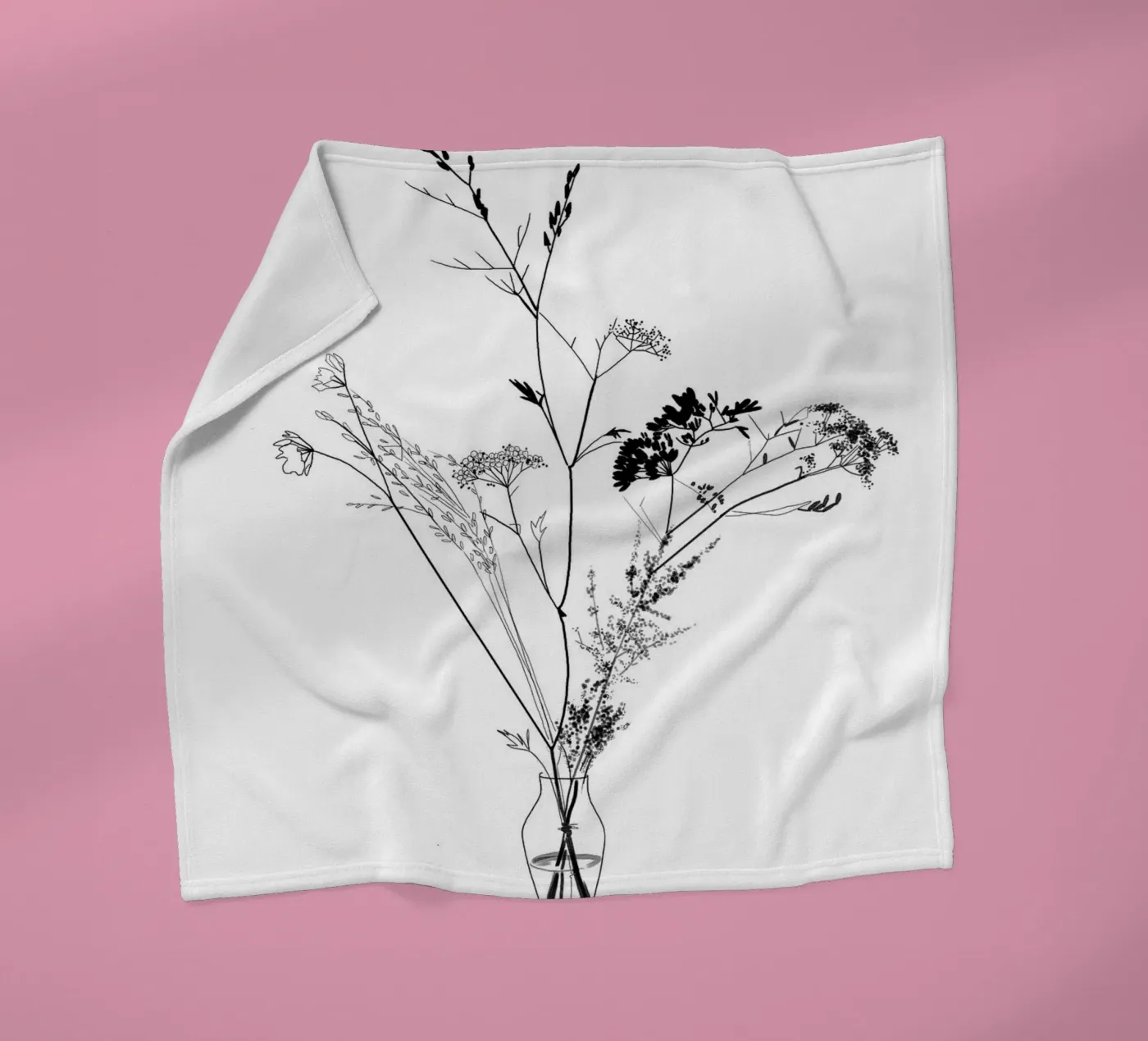 Blumenstrauß Fleecedecke von SaraRosenbaum