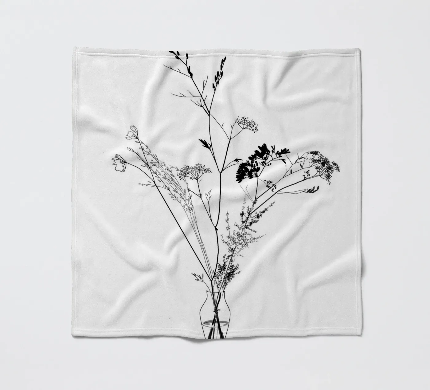 Blumenstrauß Fleecedecke von SaraRosenbaum