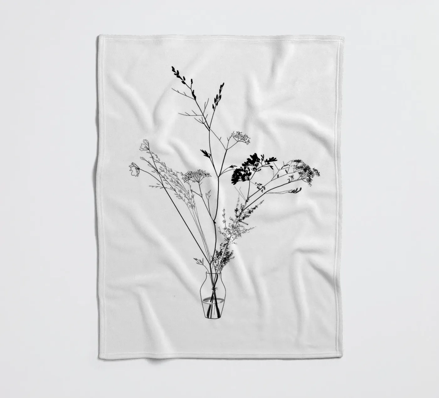 Blumenstrauß Fleecedecke von SaraRosenbaum