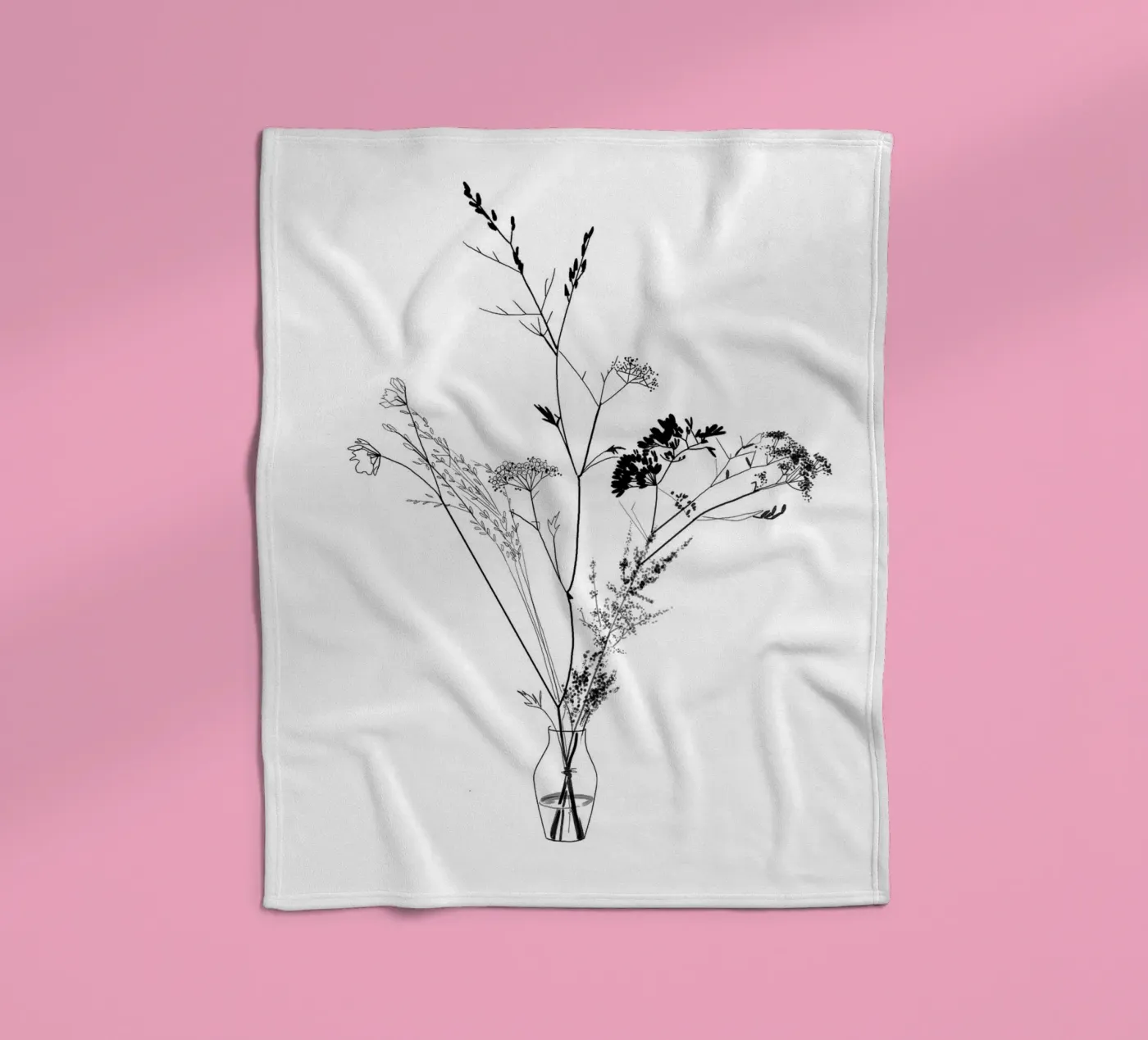 Blumenstrauß Fleecedecke von SaraRosenbaum