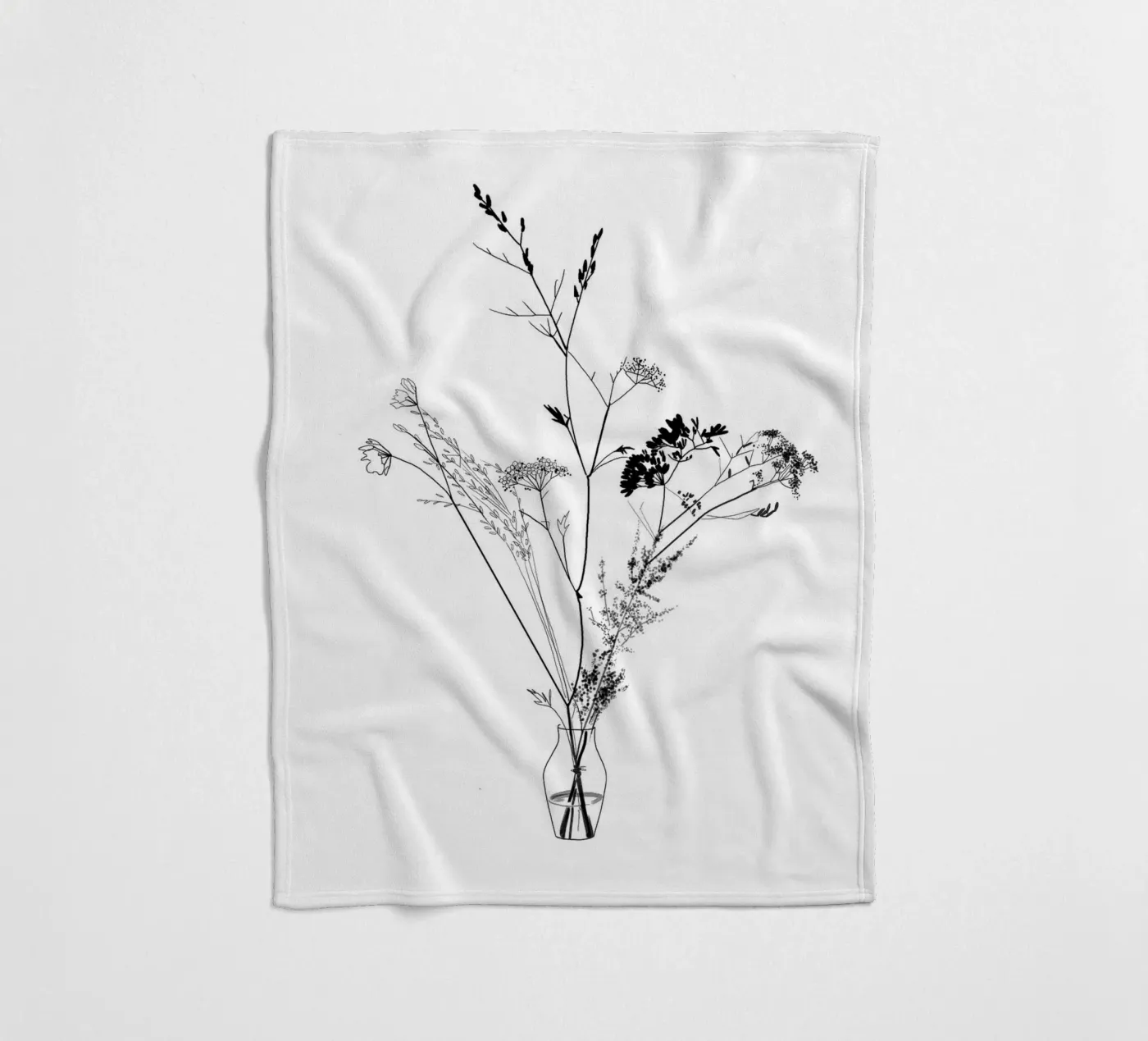 Blumenstrauß Fleecedecke von SaraRosenbaum