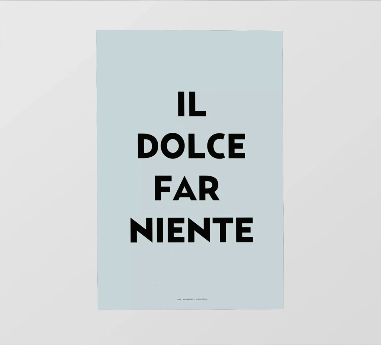 Il dolce far niente pellicola backlit da The Wall Shop