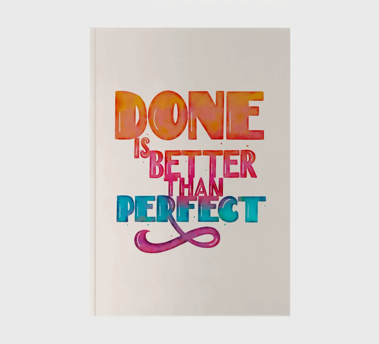 Zitat. Done IS Better Than Perfect. notebook by CalliLetters