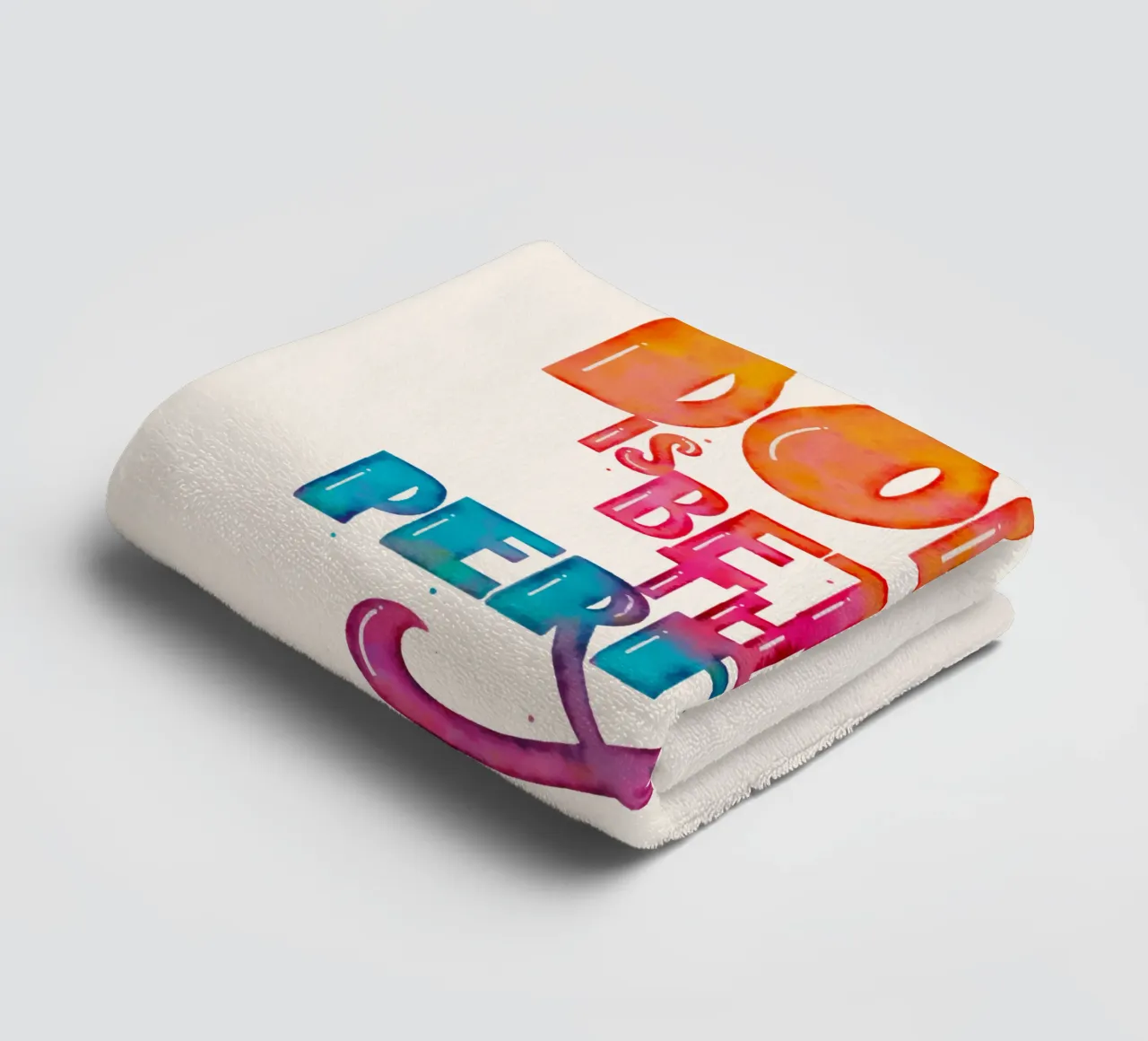 Zitat. Done IS Better Than Perfect. towel by CalliLetters