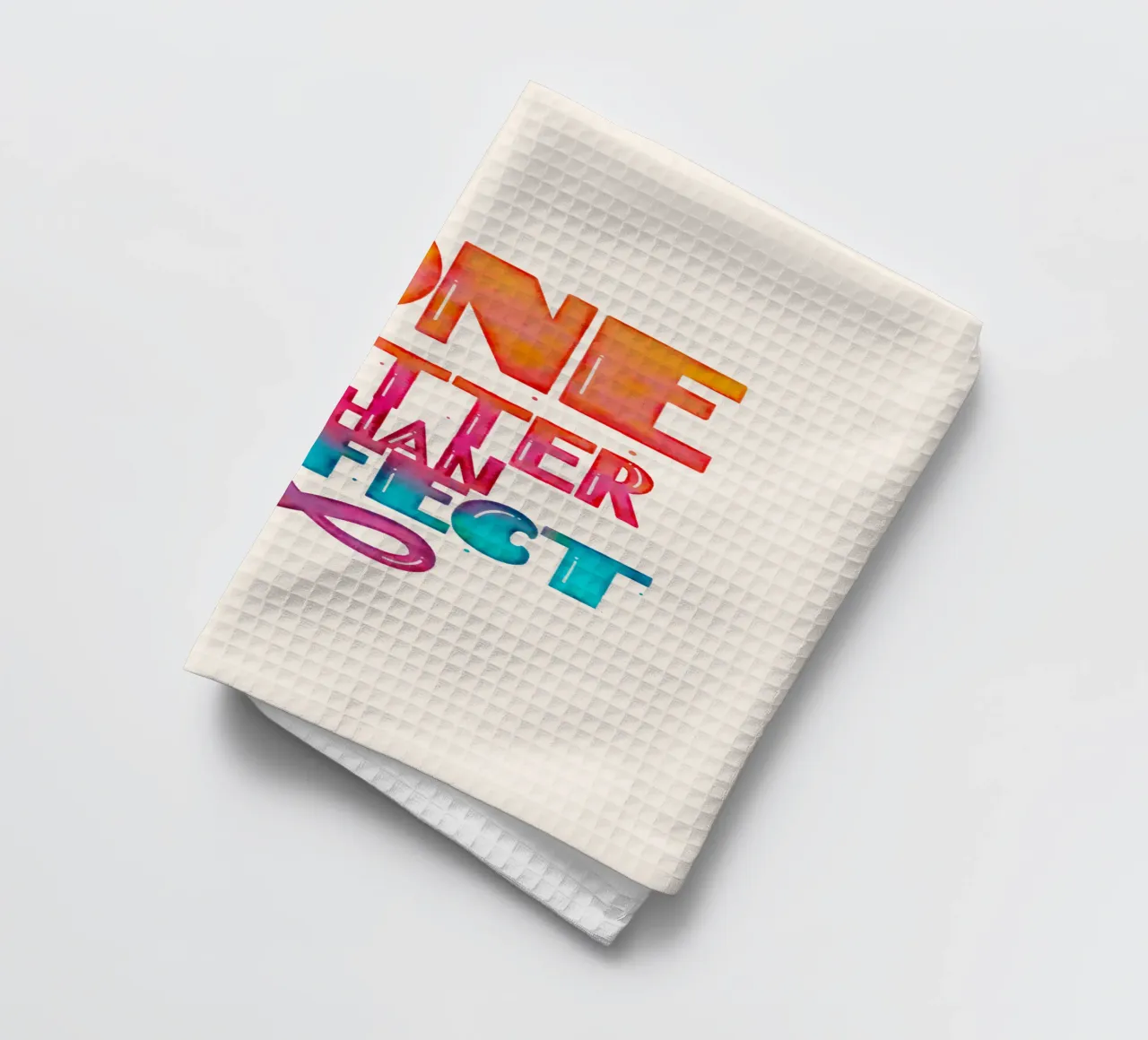 Zitat. Done IS Better Than Perfect. tea towel by CalliLetters