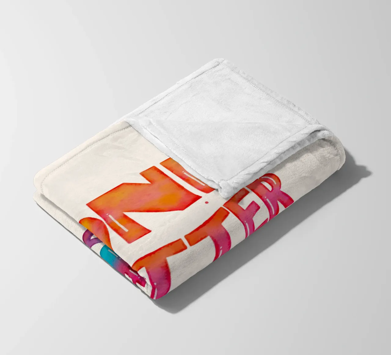 Zitat. Fatto è meglio di perfetto. coperta in pile da CalliLetters