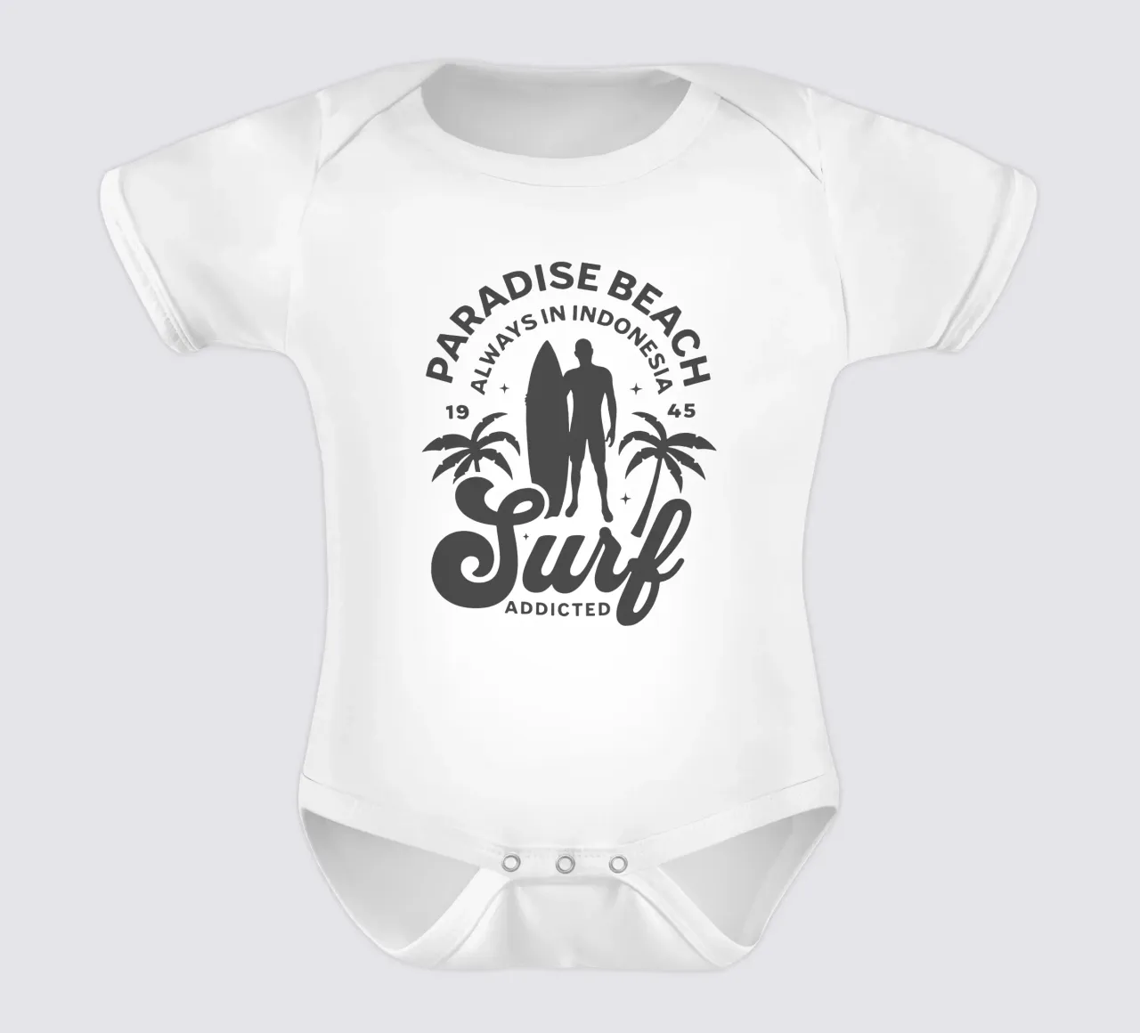 Paradise Beach sempre in Indonesia , Surf Addicted body neonato maniche corte da Gunawan Rb