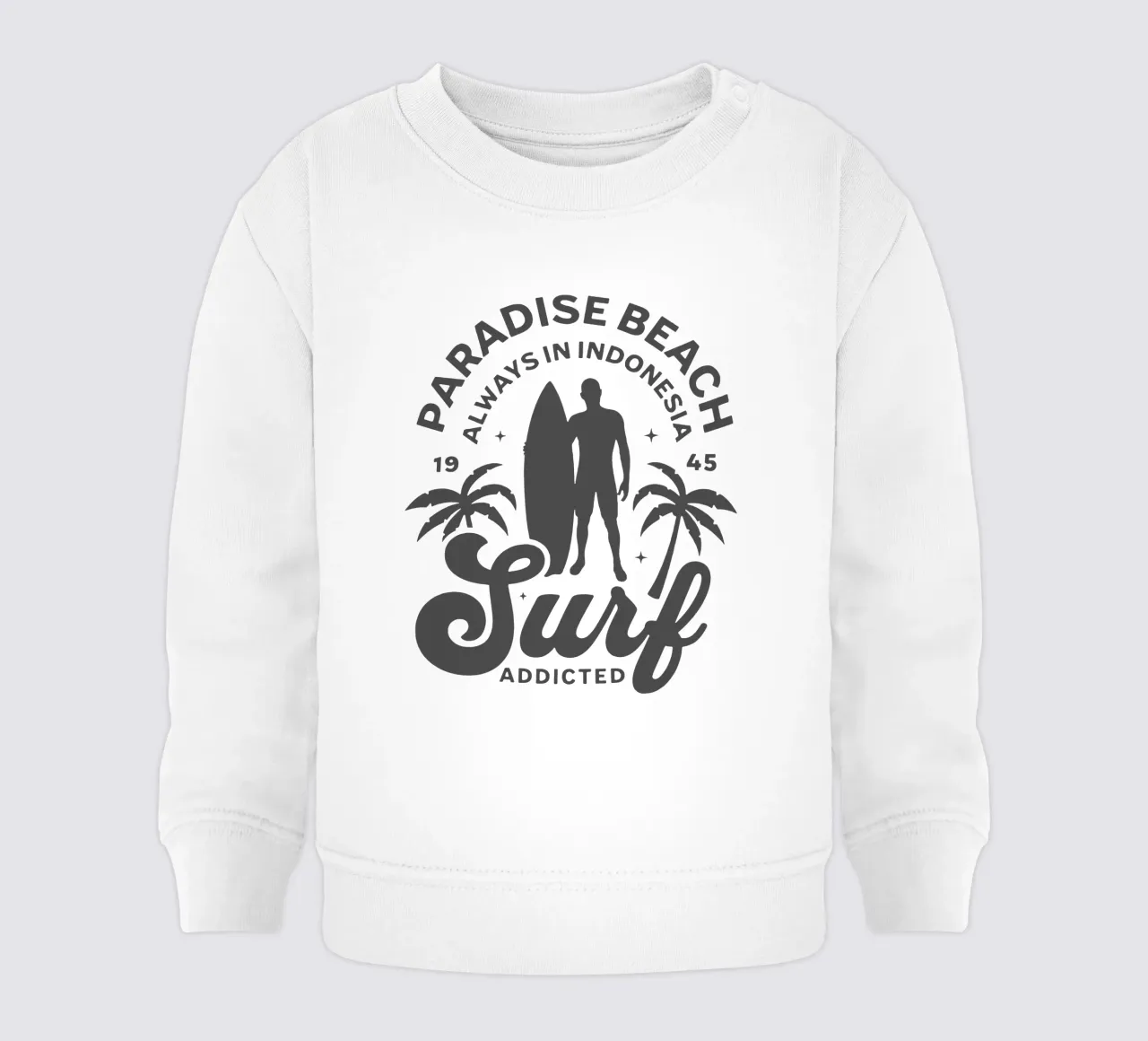 Paradise Beach sempre in Indonesia , Surf Addicted felpa neonato da Gunawan Rb