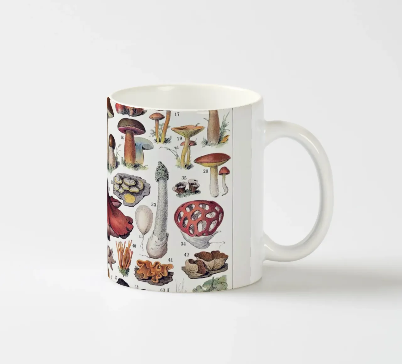 Champignons franse vintage keuken kunst food print keramische mok van Studio Vintage