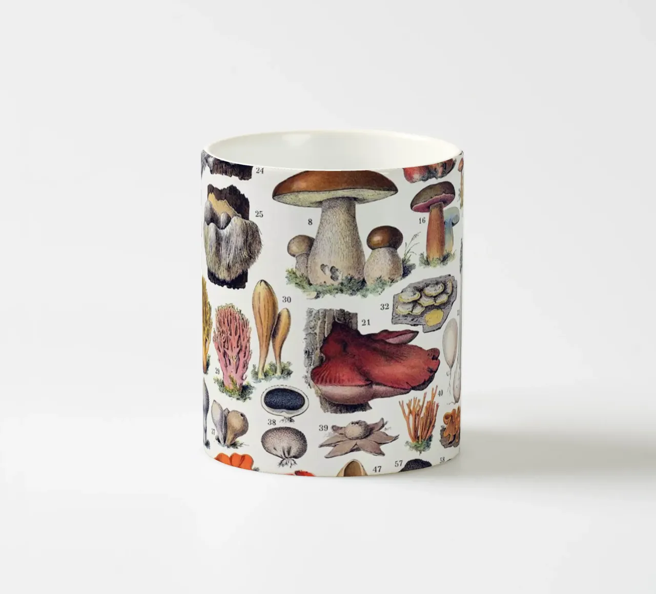 Champignons franse vintage keuken kunst food print keramische mok van Studio Vintage