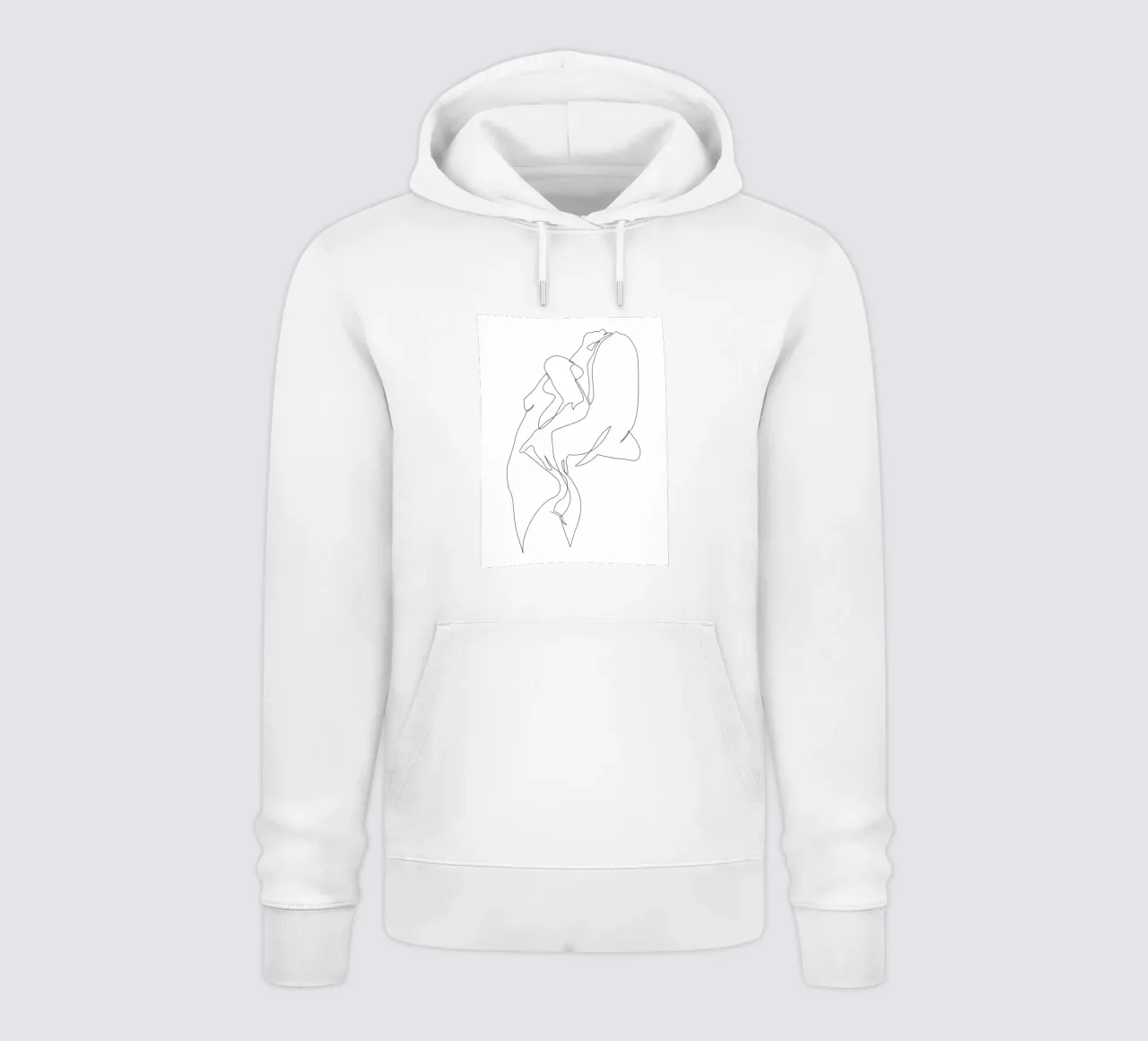 Einzeiler nackt - E5 Hoodie von Addillum
