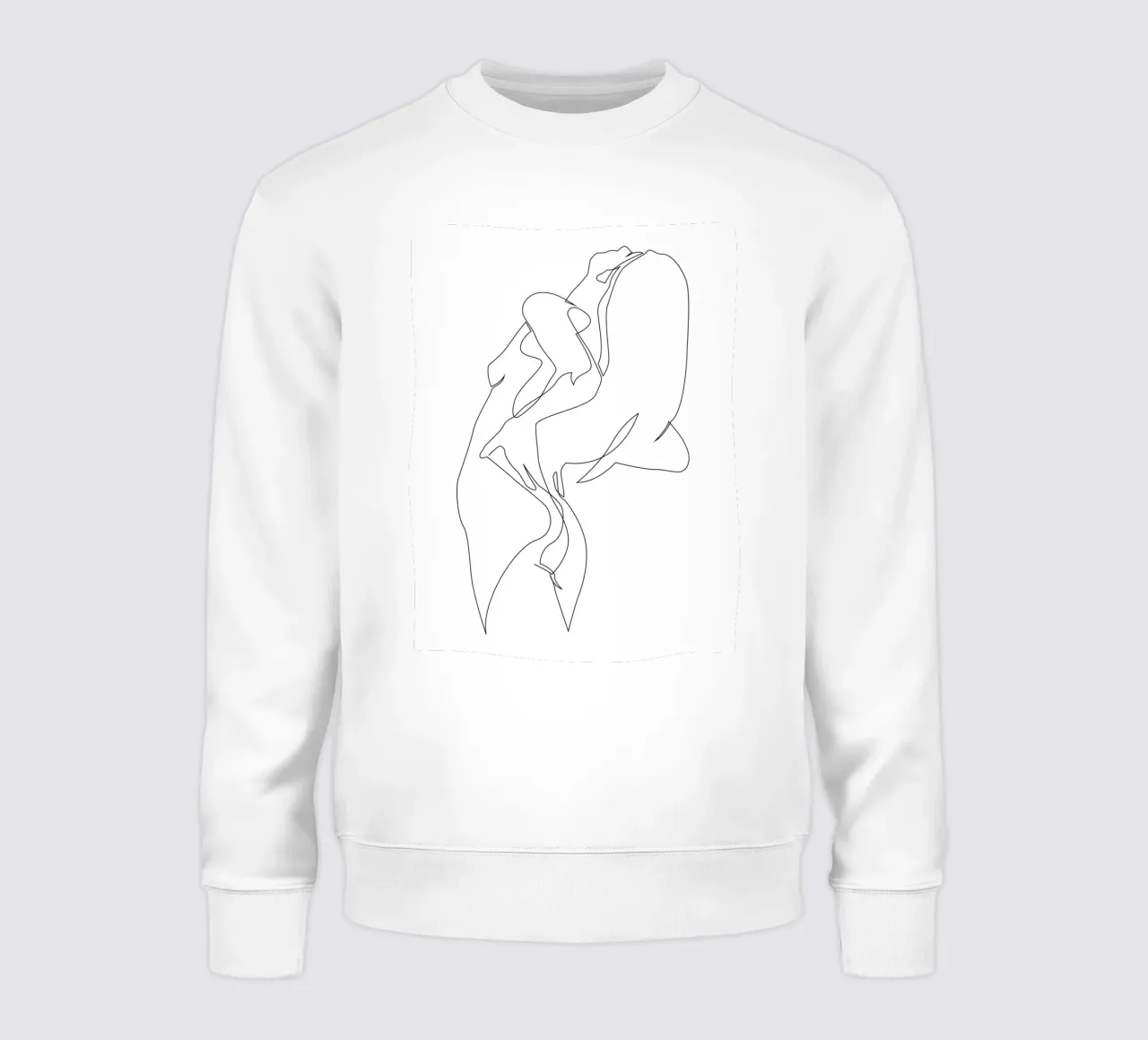 Einzeiler nackt - E5 Sweatshirt von Addillum