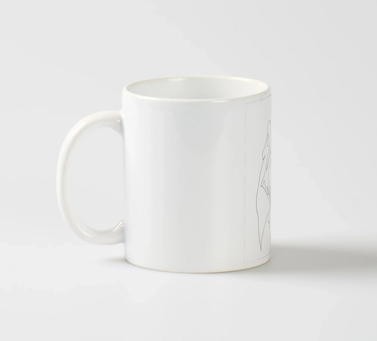 Una linea di nudo - E5 tazza in ceramica da Addillum