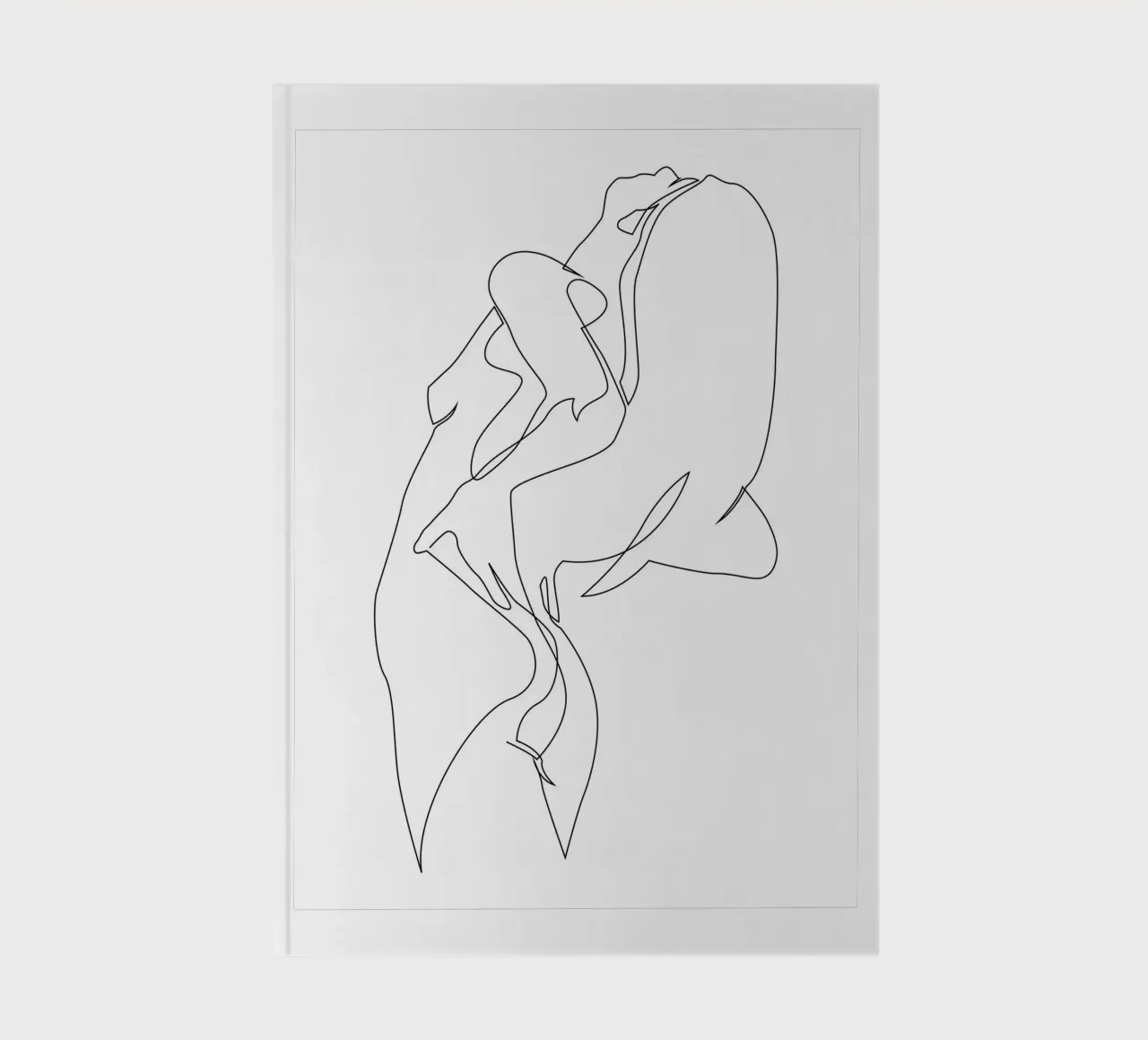 Desnudo en una línea - E5 cuaderno de Addillum