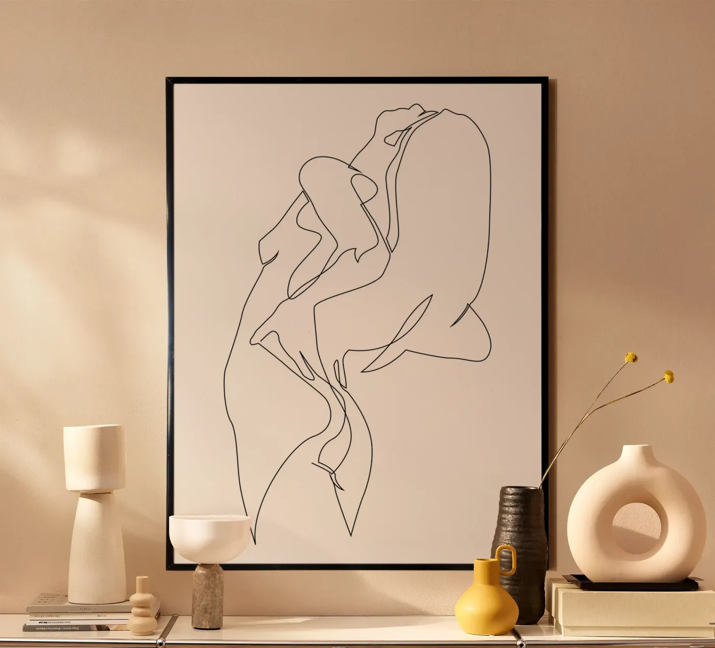 One line nude - E5 Poster von Addillum