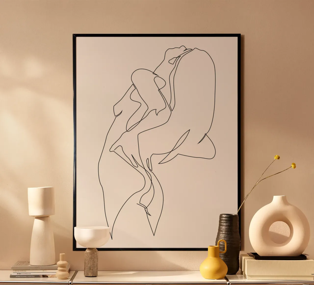 One line nude - E5 poster by Addillum