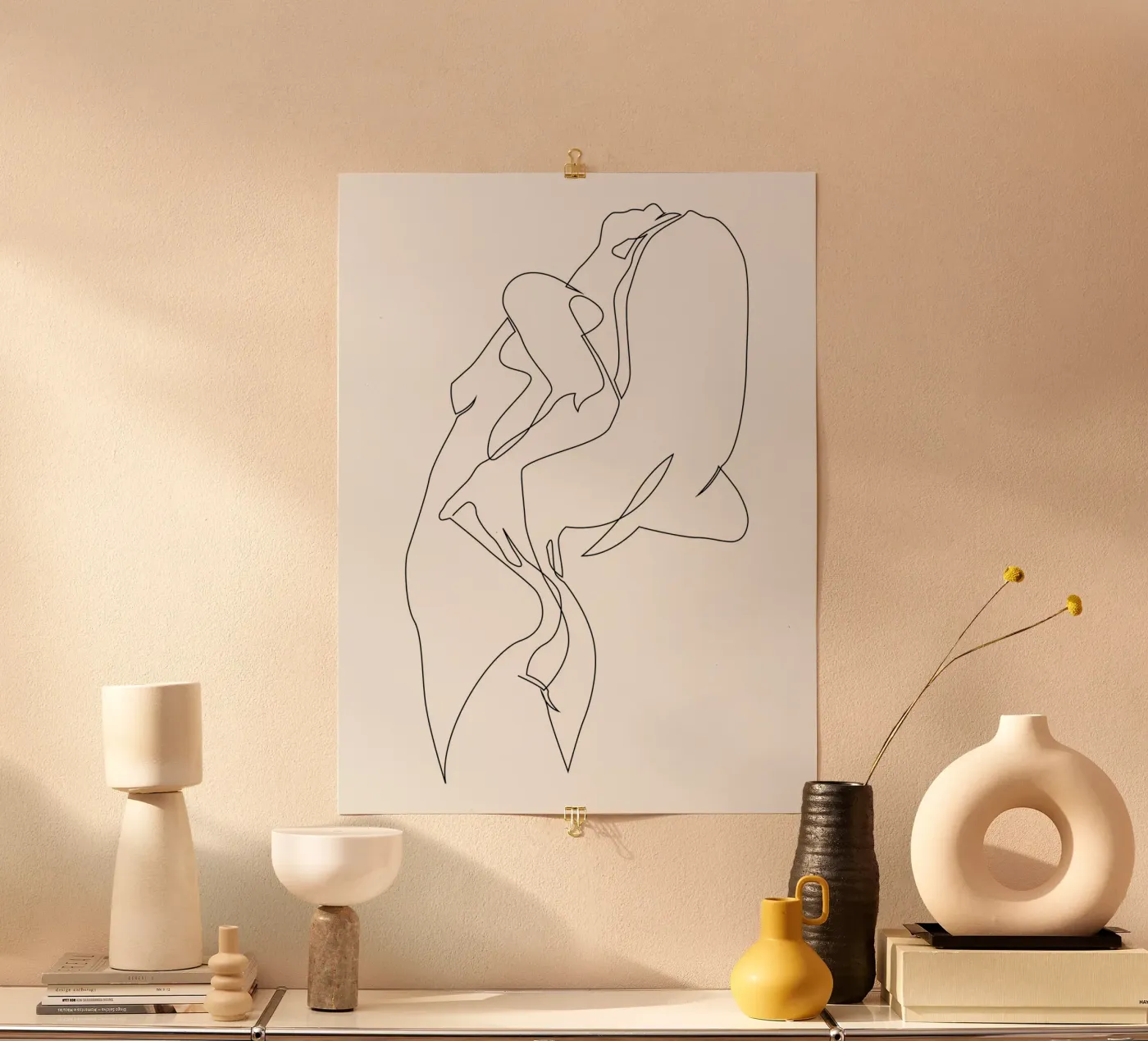 One line nude - E5 Poster von Addillum