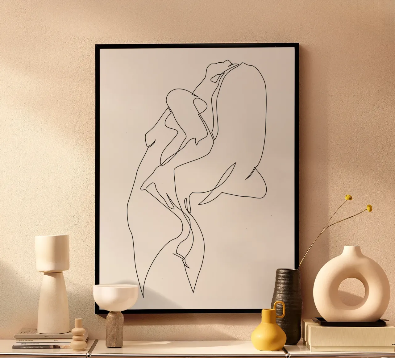 One line nude - E5 poster by Addillum